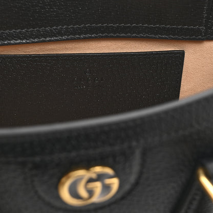 Gucci Textured Dollar Calfskin Web Small Diana Shoulder Bag  Black 6 of 11