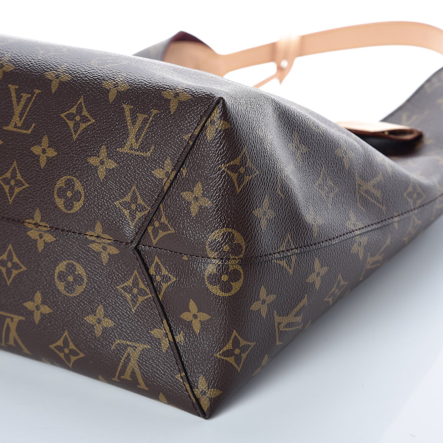 Monogram Flower Hobo Beige