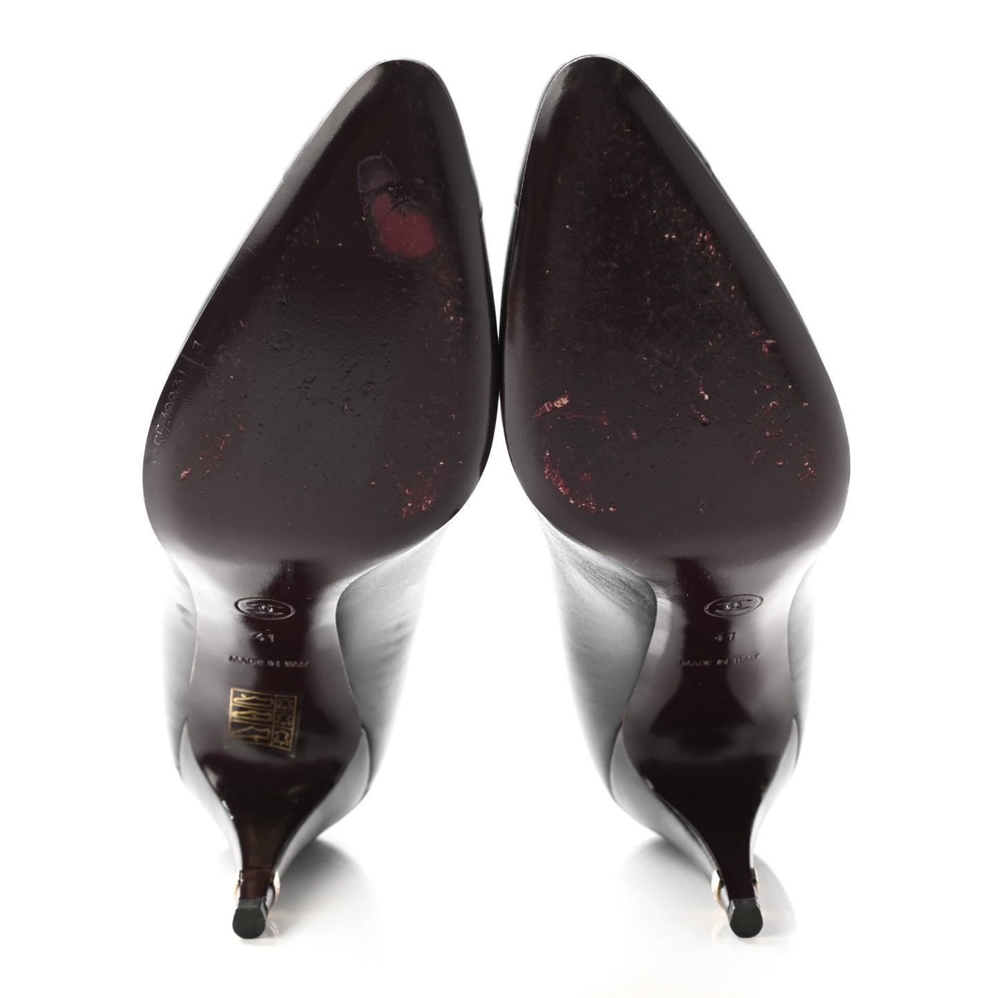Lambskin CC Pumps 41 Black