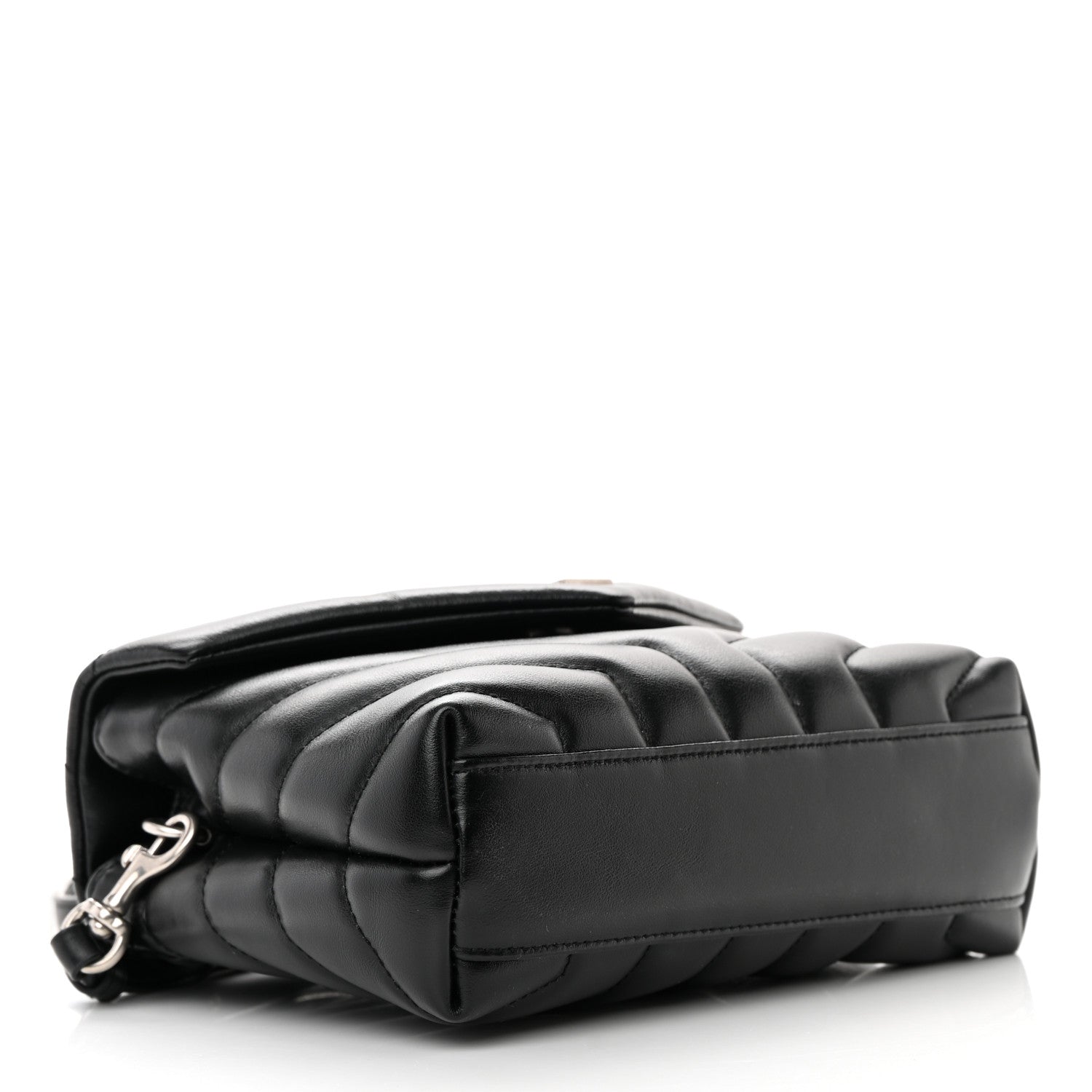 Saint Laurent Calfskin Y Quilted Monogram Toy Loulou Crossbody Bag Black 4 of 13