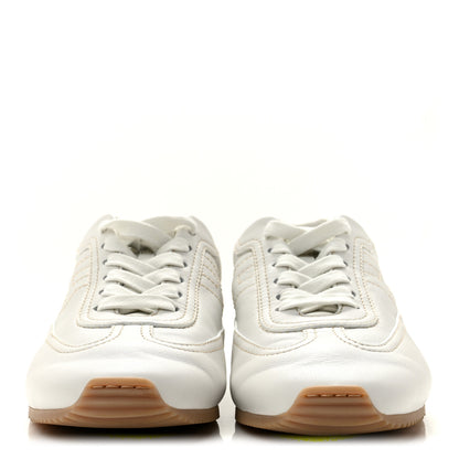Hermes Supple Calfskin Master Sneakers 37 Beige Glaise 3 of 11