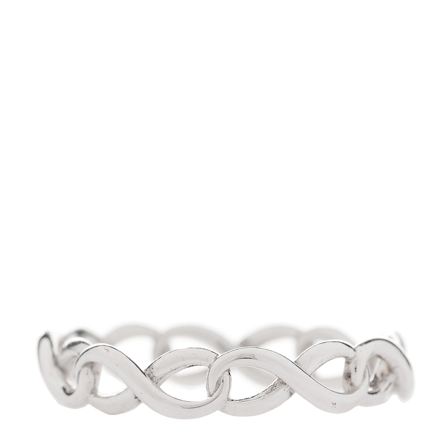 Tiffany Sterling Silver Narrow Infinity Band Ring 49 5 1739361 ...