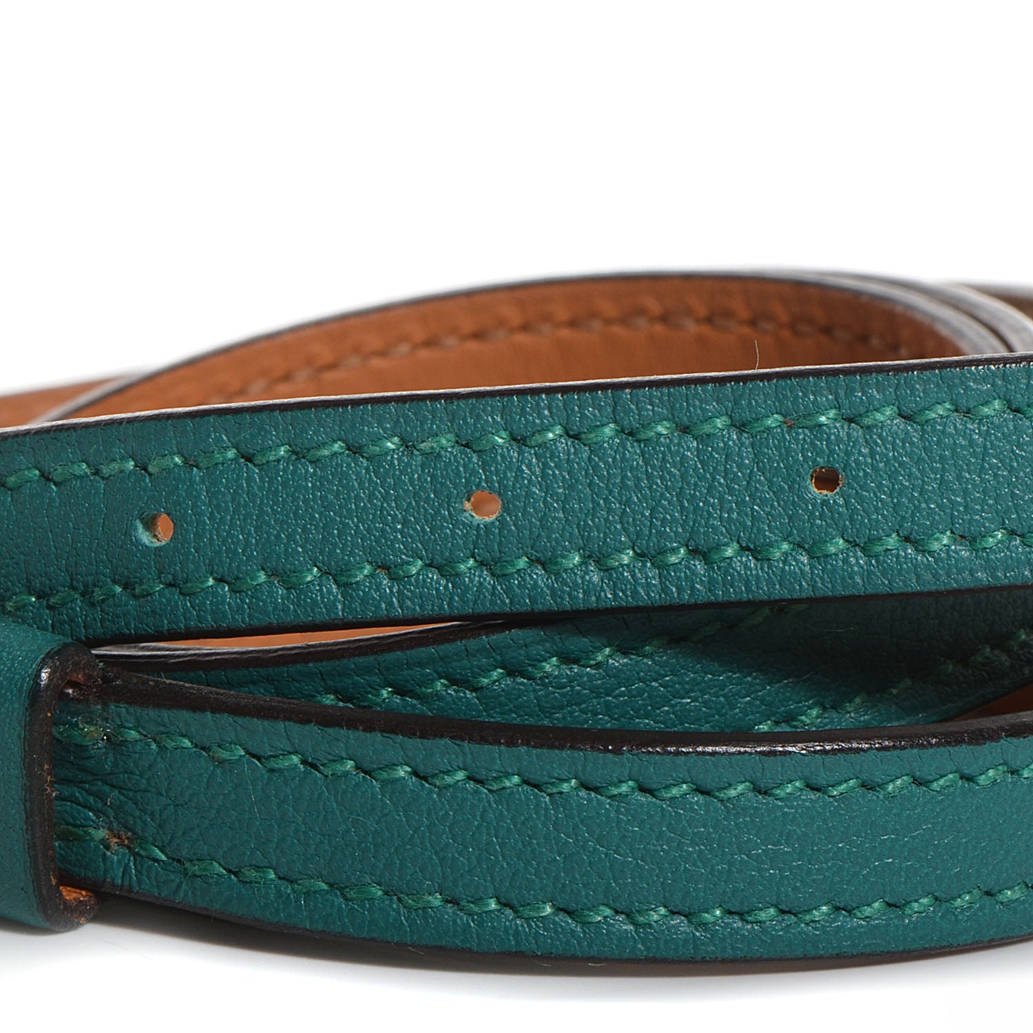 Hermes Swift Mini Etrivière 4 Tours Bracelet Medium Malachite 4 of 5