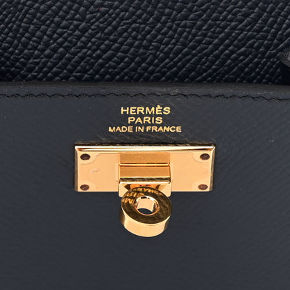 Hermes Epsom Kelly Pocket Compact Wallet Bleu Indigo 6 of 10