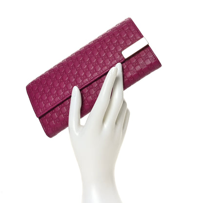 Gucci Soft Microguccissima Dice Chain Wallet Bright Bouganville 3 of 9