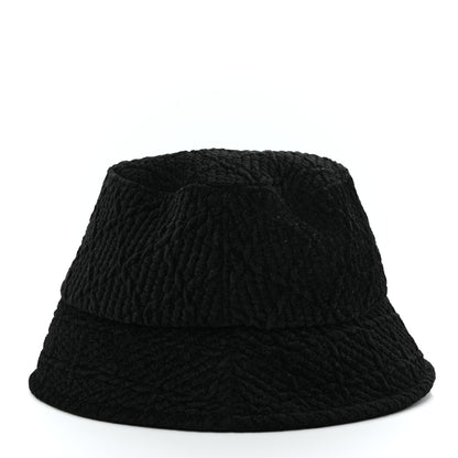 Chanel Viscose Silk Quilted CC Bucket Hat M Black 6 of 9