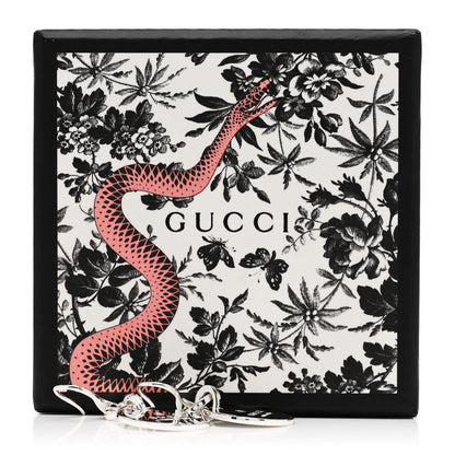 Gucci Sterling Silver Trademark Round Drop Earrings 6 of 6