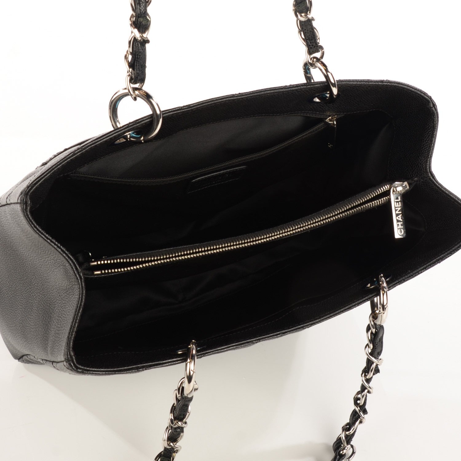 Chanel Caviar Quilted Grand Shopping Tote GST Black 5 of 8