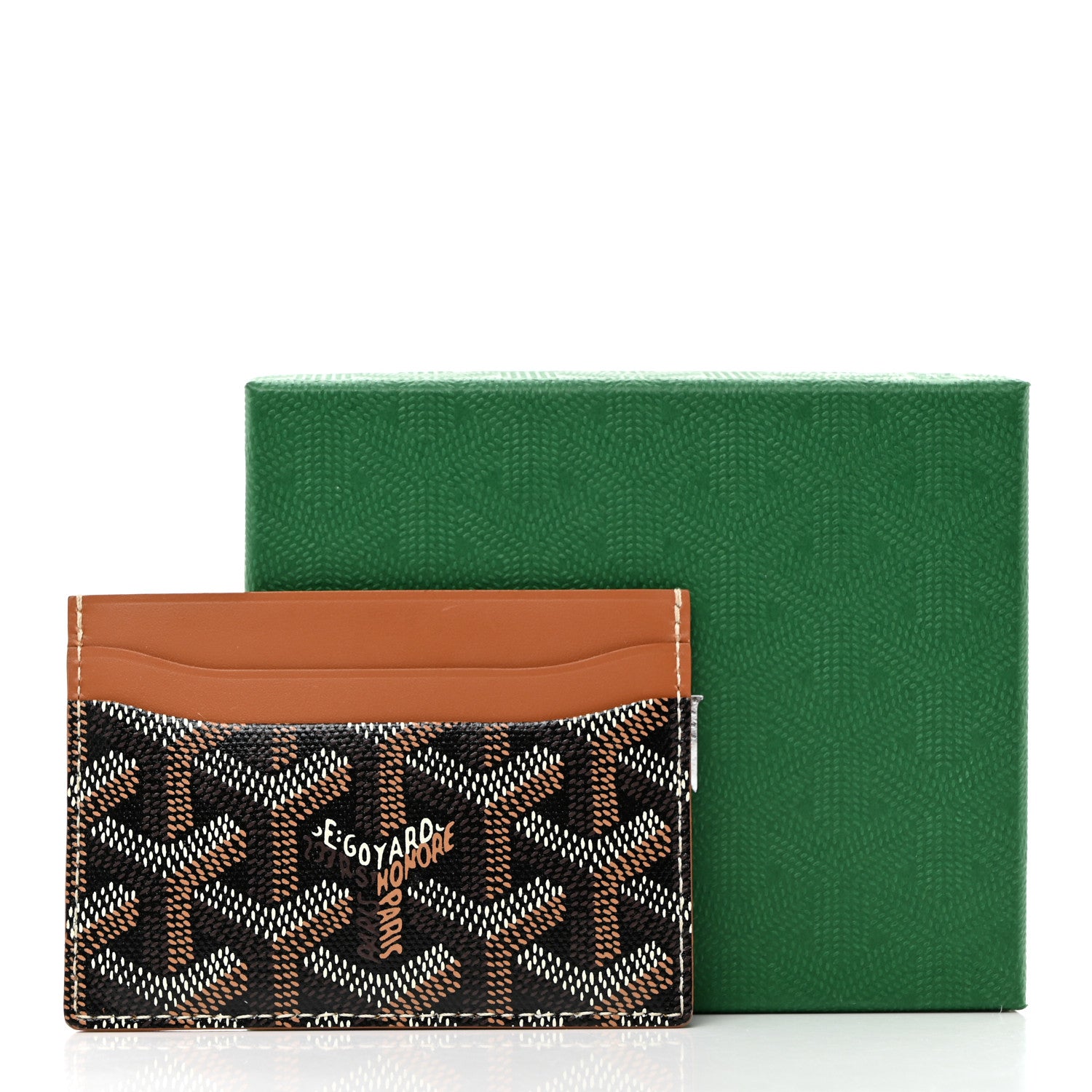 Goyard Goyardine Saint Sulpice Card Holder Black Gold 7 of 7