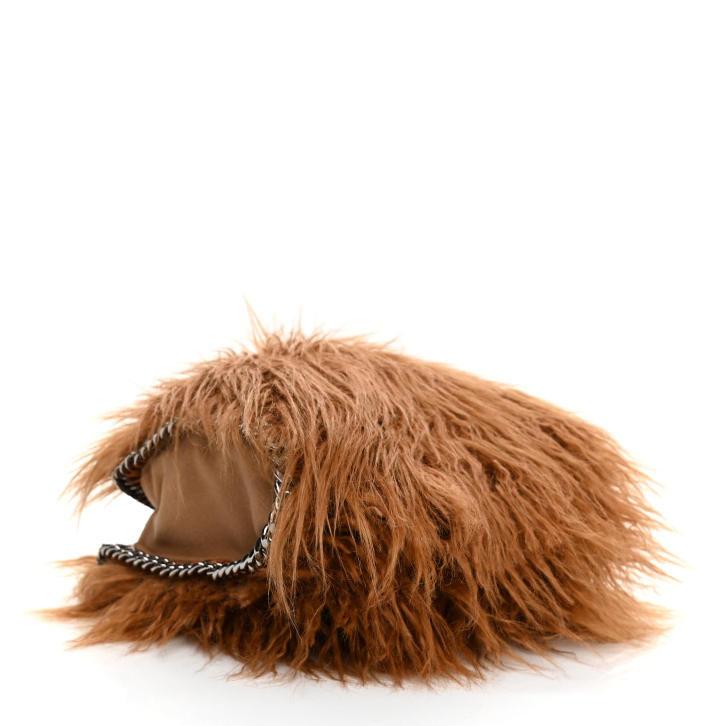 Eco Fur Mini Falabella Tote Camel