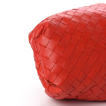 Bottega Veneta Nappa Maxi Intrecciato The Pouch Oversized Clutch Bright Red 6 of 7