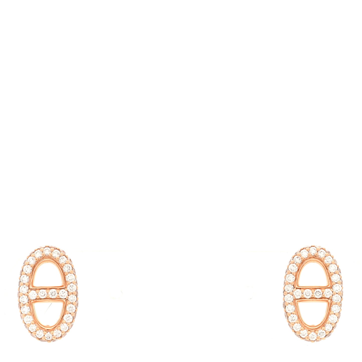 18K Rose Gold Diamond New Farandole Earrings