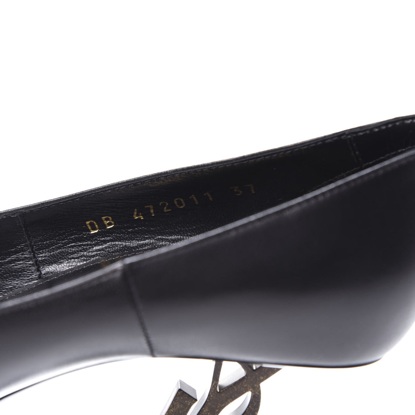 Calfskin Opyum 110 Pumps 37 Black Gold