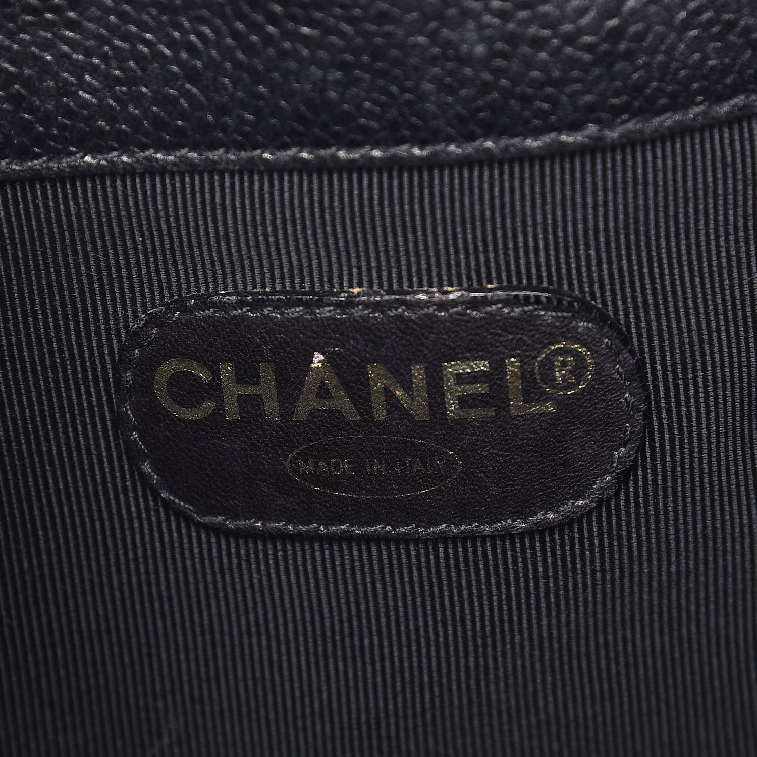 Chanel Caviar CC Drawstring Shoulder Bag Black 9 of 14