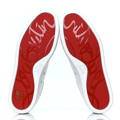 Christian Louboutin Calfskin Vieira Flat Sneakers 41 White 4 of 5