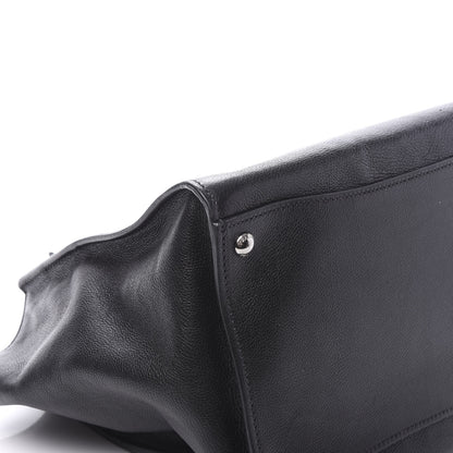 Prada Glace Calf Twin Pocket Tote Black 9 of 10