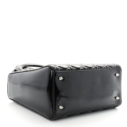 Christian Dior Patent Cannage Medium Lady Dior Black 4 of 9