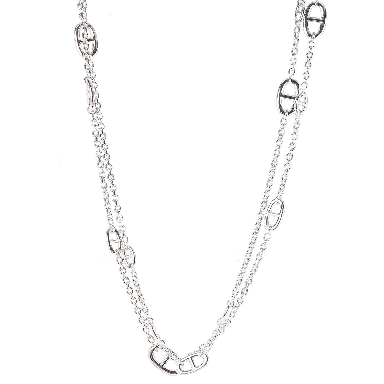 Hermes Sterling Silver Farandole Necklace 160 1 of 8