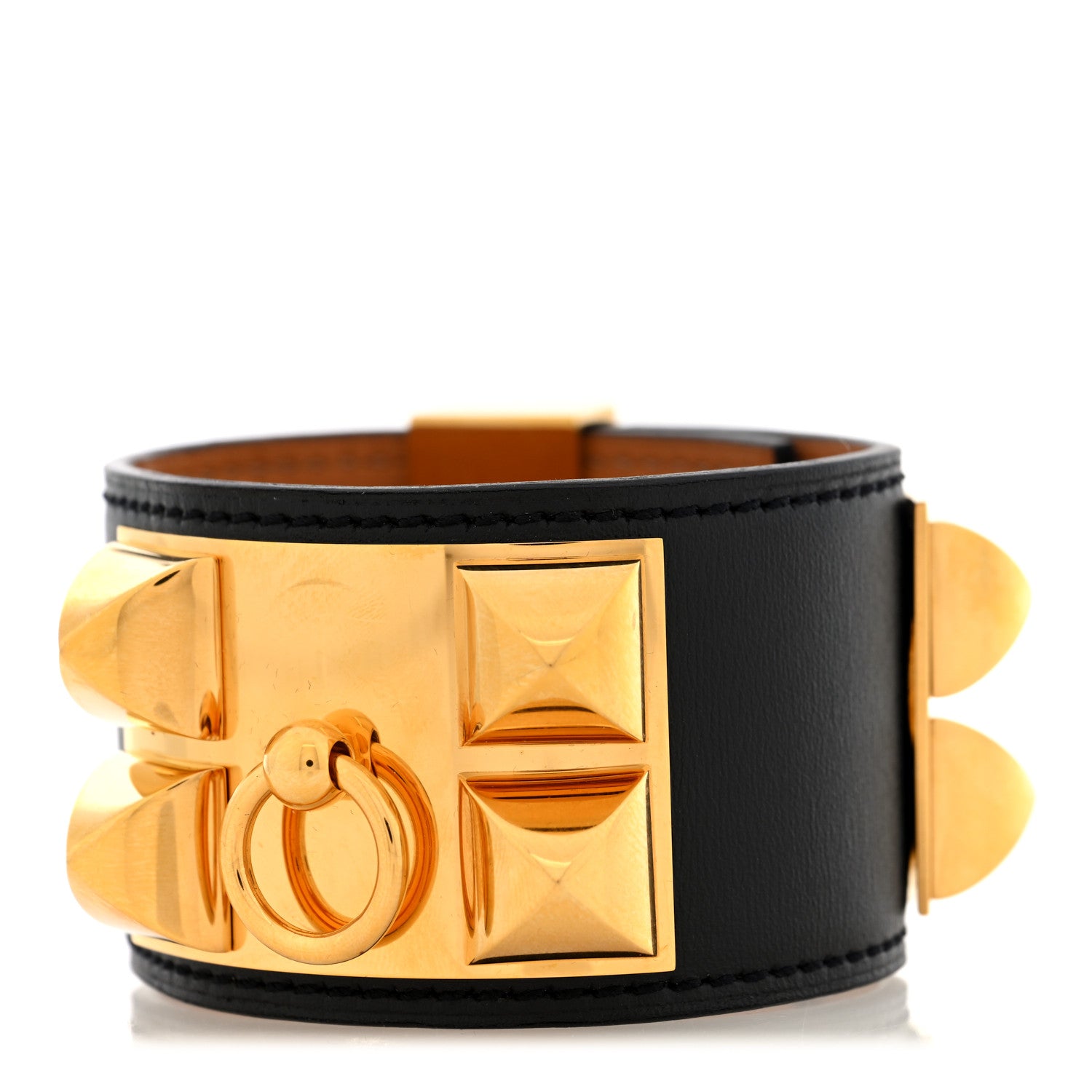 Hermes Box Collier De Chien CDC Bracelet S Black 1 of 5