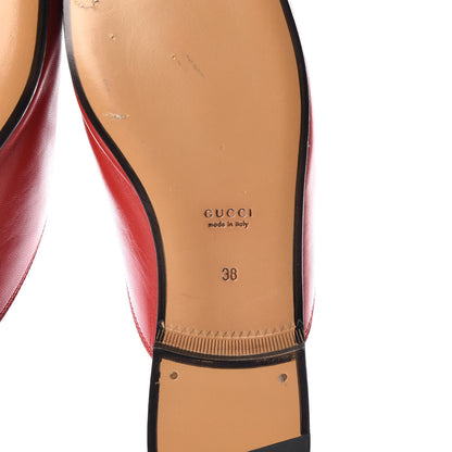 Gucci Malaga Kid Womens Princetown Slippers 38 Hibiscus Red 6 of 8