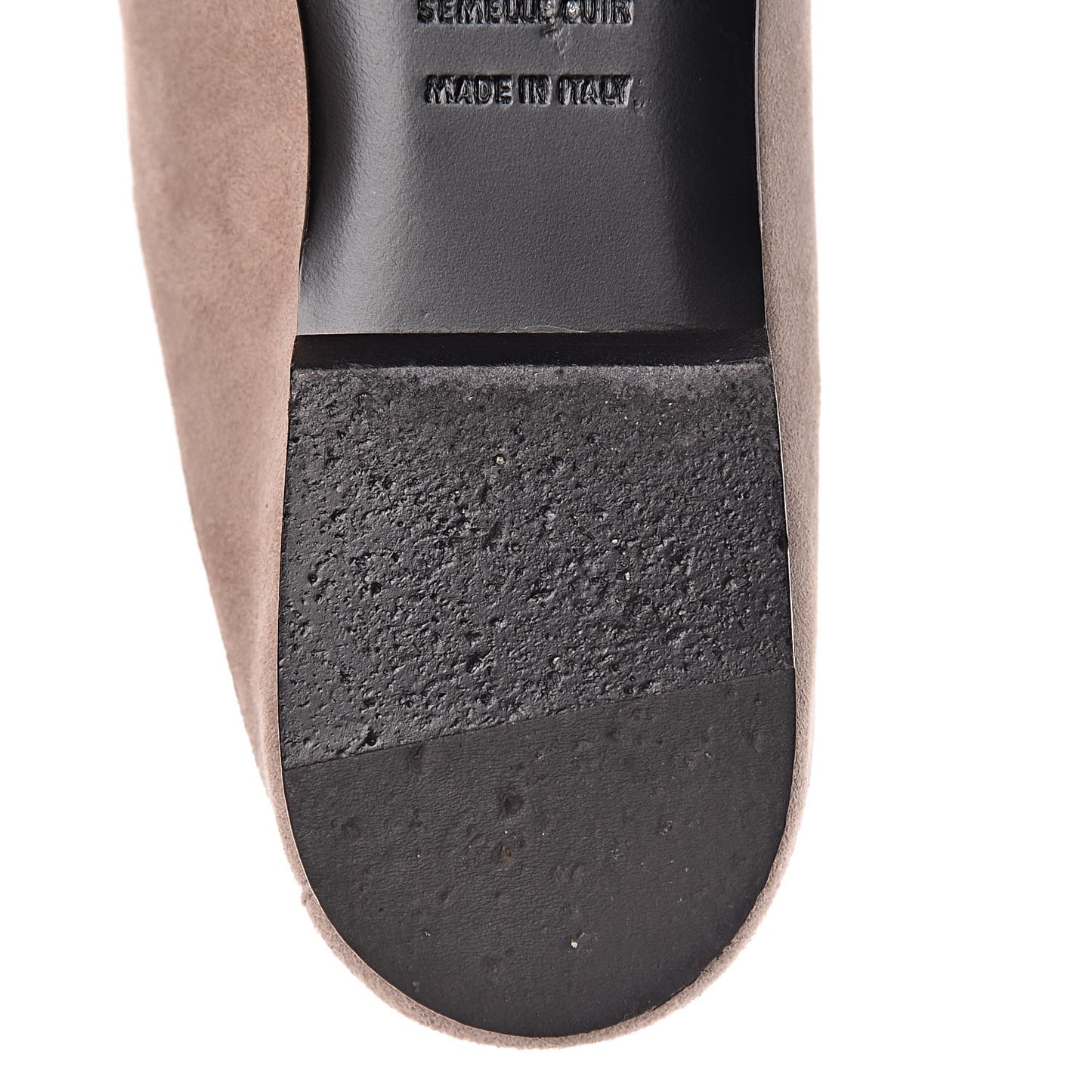 Suede Goatskin Crystal Roxane Mules 35 Champagne Rose Grey