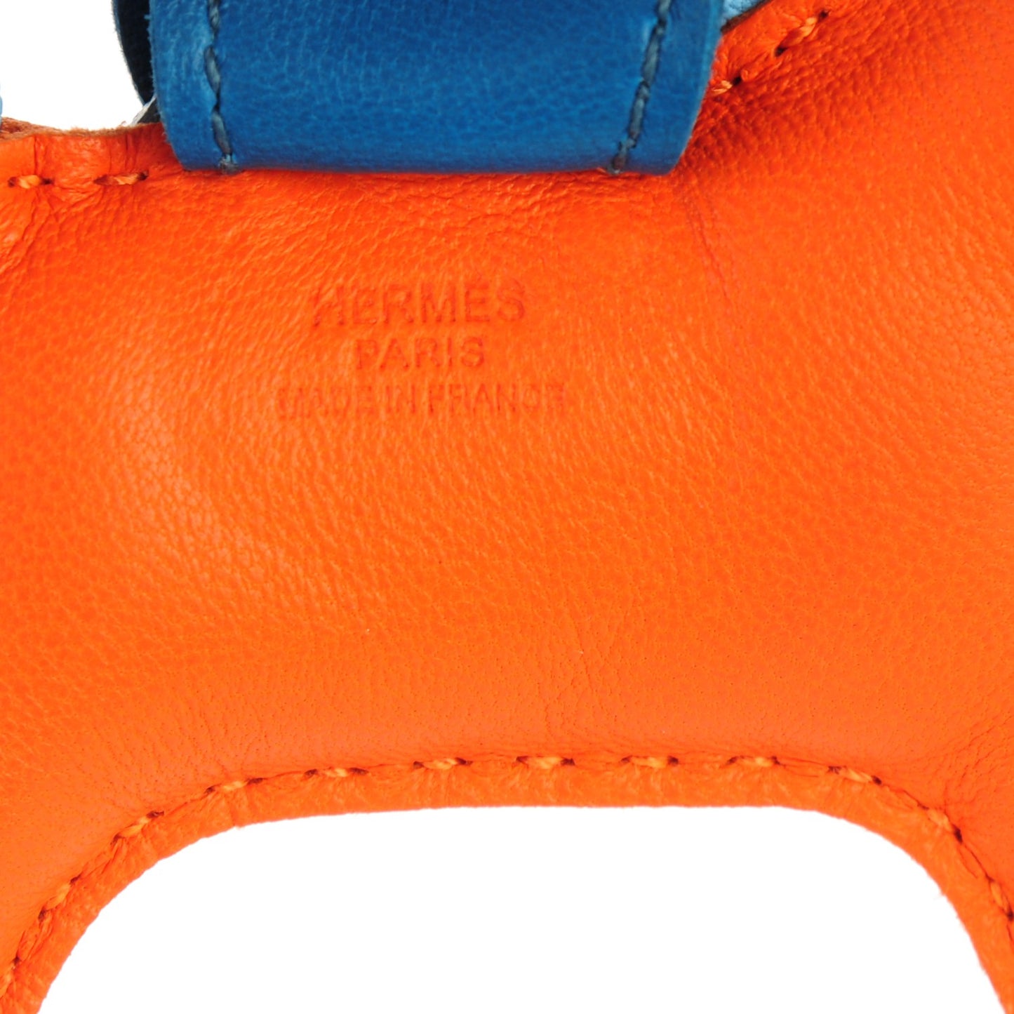 Milo Lambskin Grigri Rodeo Horse Bag Charm PM Feu Celeste Bleu Izmir