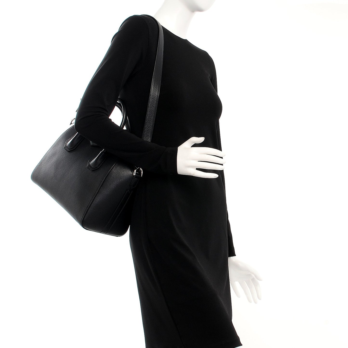 Sugar Goatskin Small Antigona Black