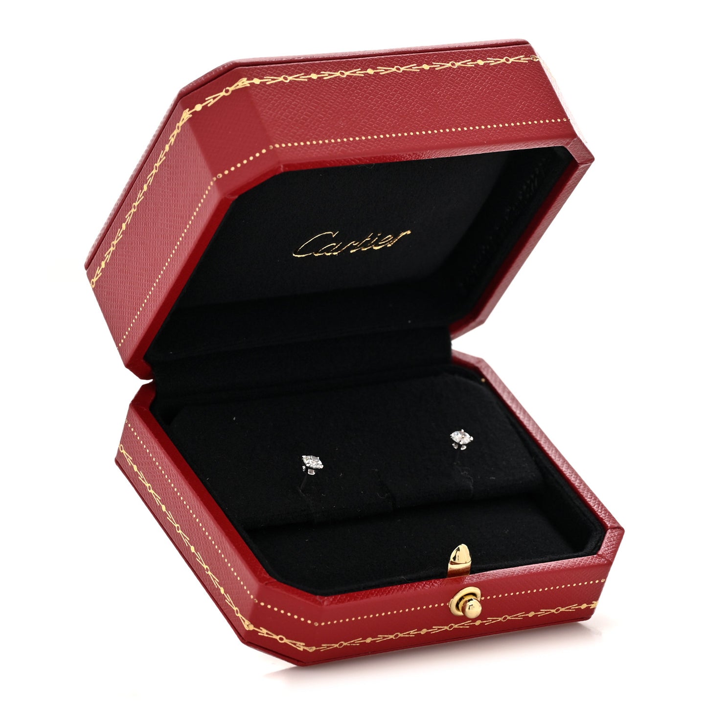 18K White Gold Diamond .34ctw Solitaire Earrings