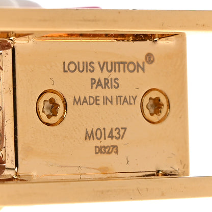 Louis Vuitton Metal Wood Vivienne Petula Sled Bag Charm Key Holder 3 of 3