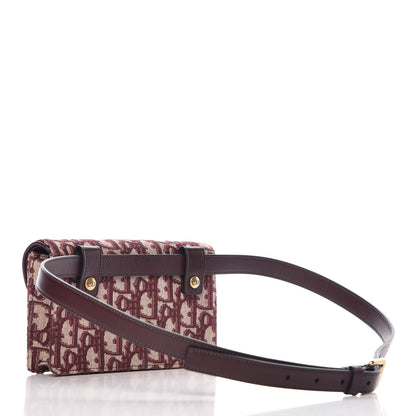 Christian Dior Oblique Saddle Belt Bag Bordeaux 3 of 9