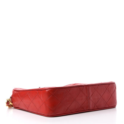 Chanel Lambskin Quilted Tassel Camera Case Red 4 of 12