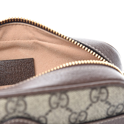 Gucci GG Supreme Monogram Web Mini Ophidia Shoulder Bag Brown 10 of 11