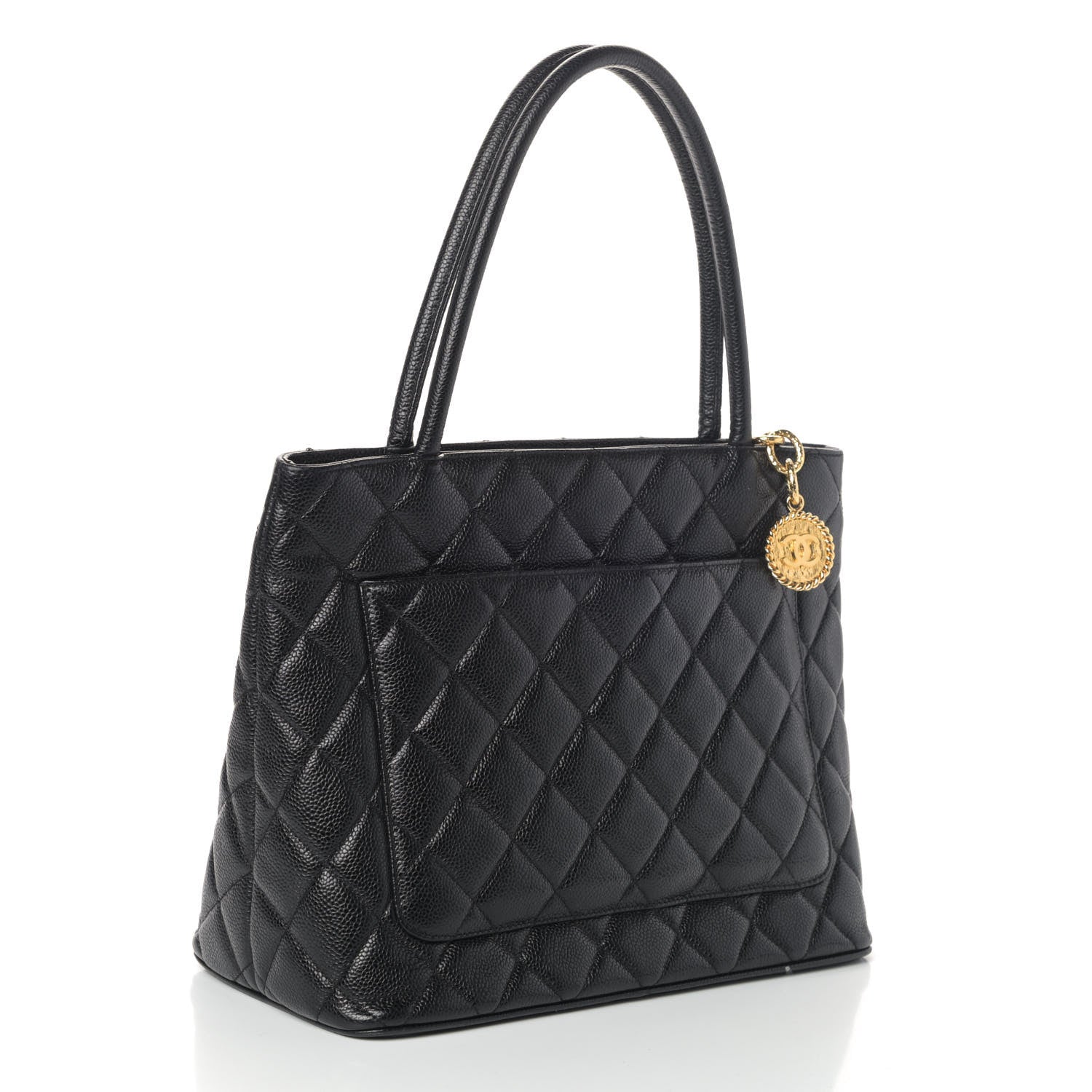 Chanel Caviar Quilted Medallion Tote Black 2 of 4