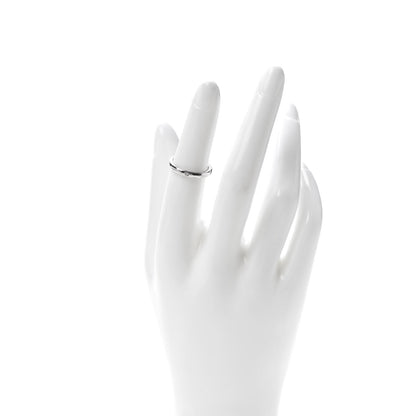 Tiffany Platinum Elsa Peretti Diamond Band Ring 49 4.75 2 of 6