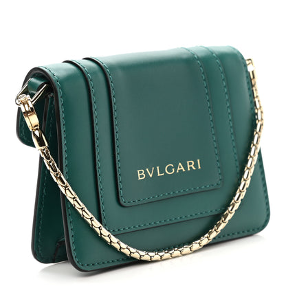 Bulgari Calfskin Serpenti Forever Miniature Bag Charm Emerald Green 3 of 8