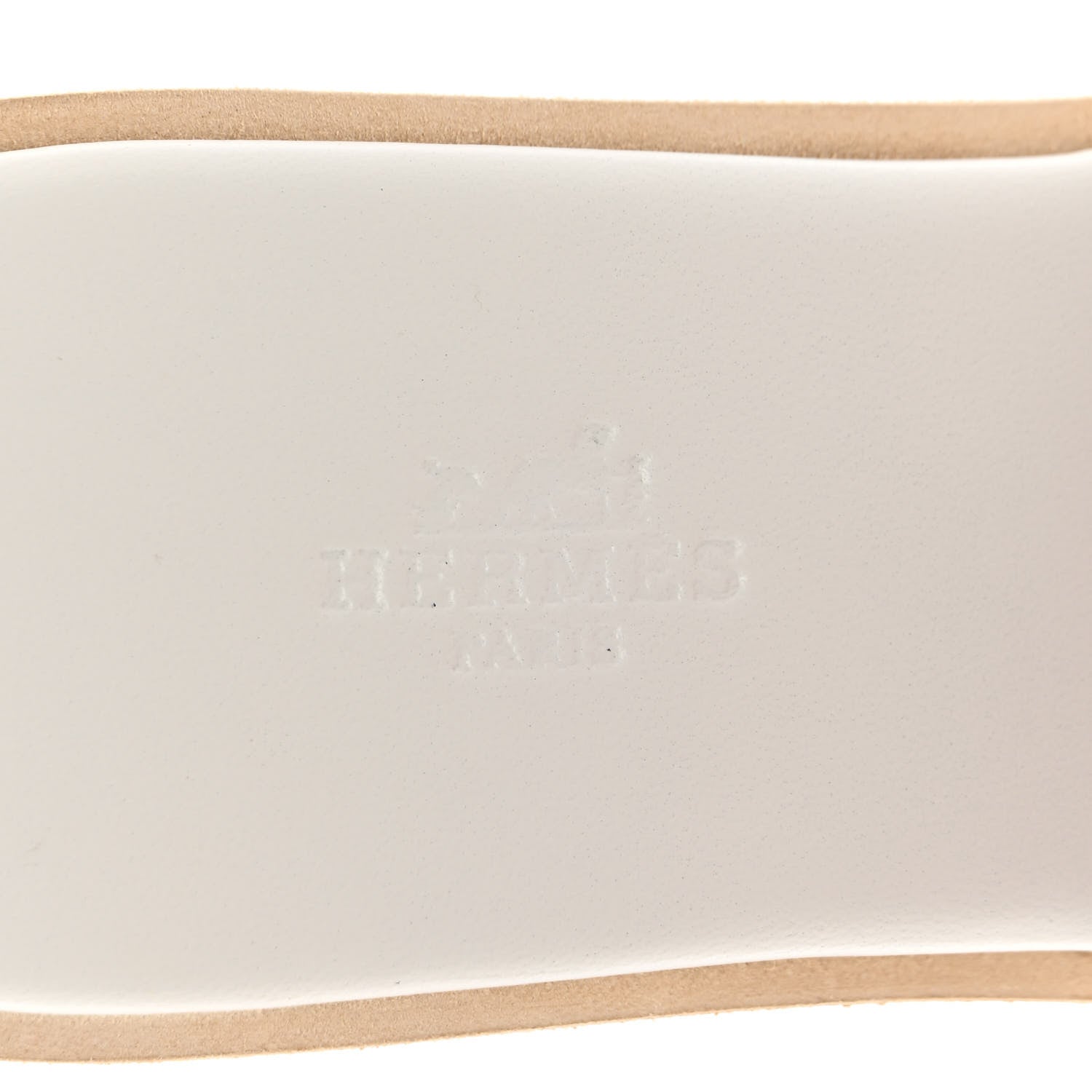 Hermes Calfskin Cork Eze 30 Sandals 39 White 7 of 9
