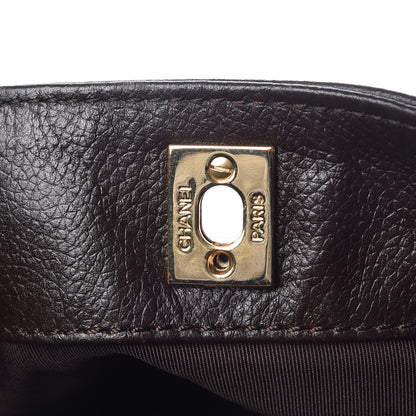 Chanel Calfskin Cerf Executive Shopper Tote Dark Brown 8 of 13