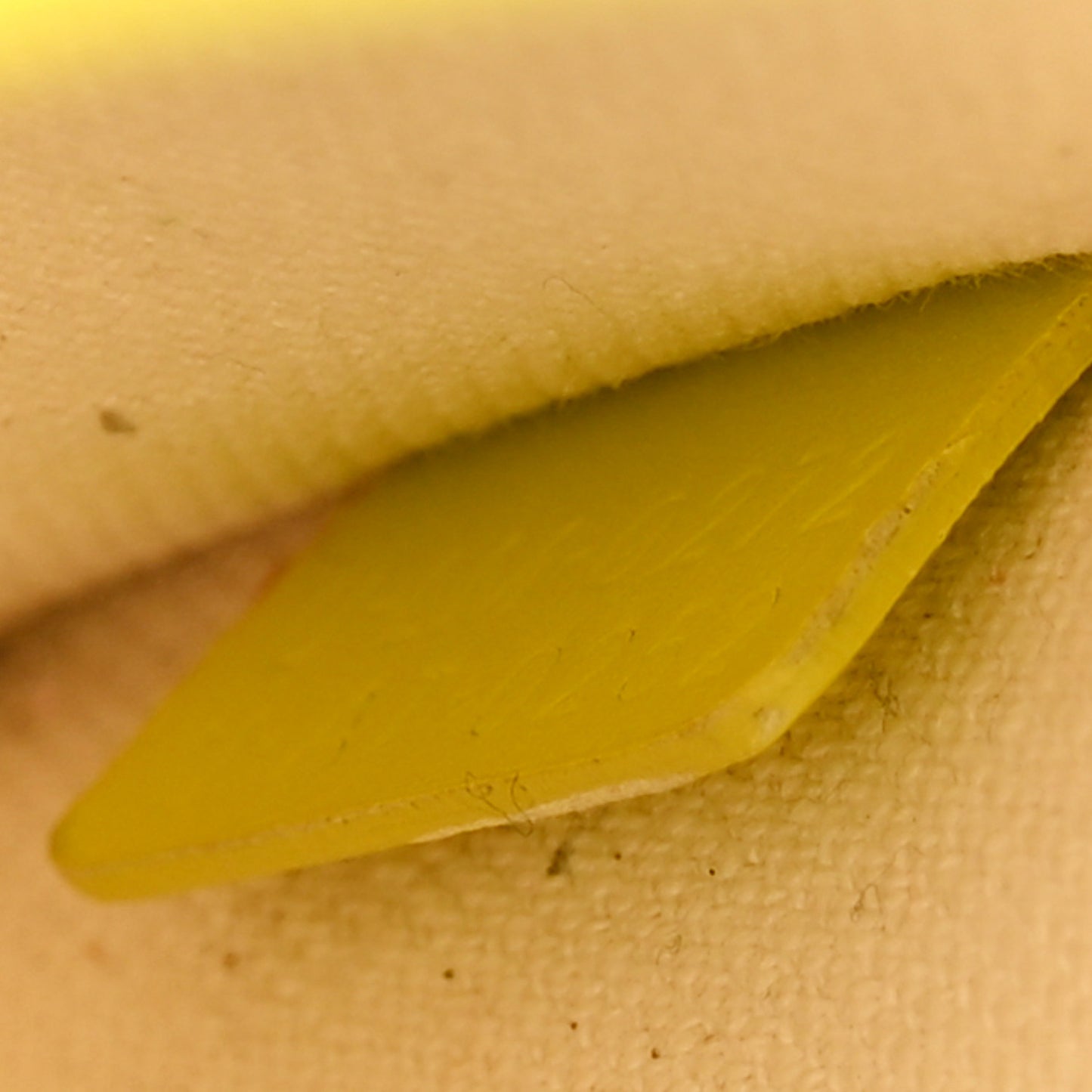 Canvas Calfskin Mini Vertical Cabas Neon Yellow