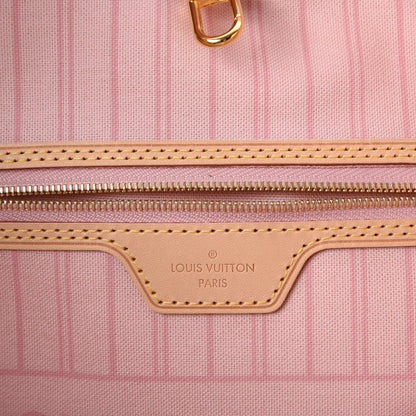 Louis Vuitton Damier Azur Neo Neverfull MM Rose Ballerine 6 of 8