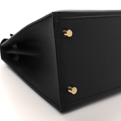 Hermes Epsom Kelly Sellier 28 Black 9 of 11