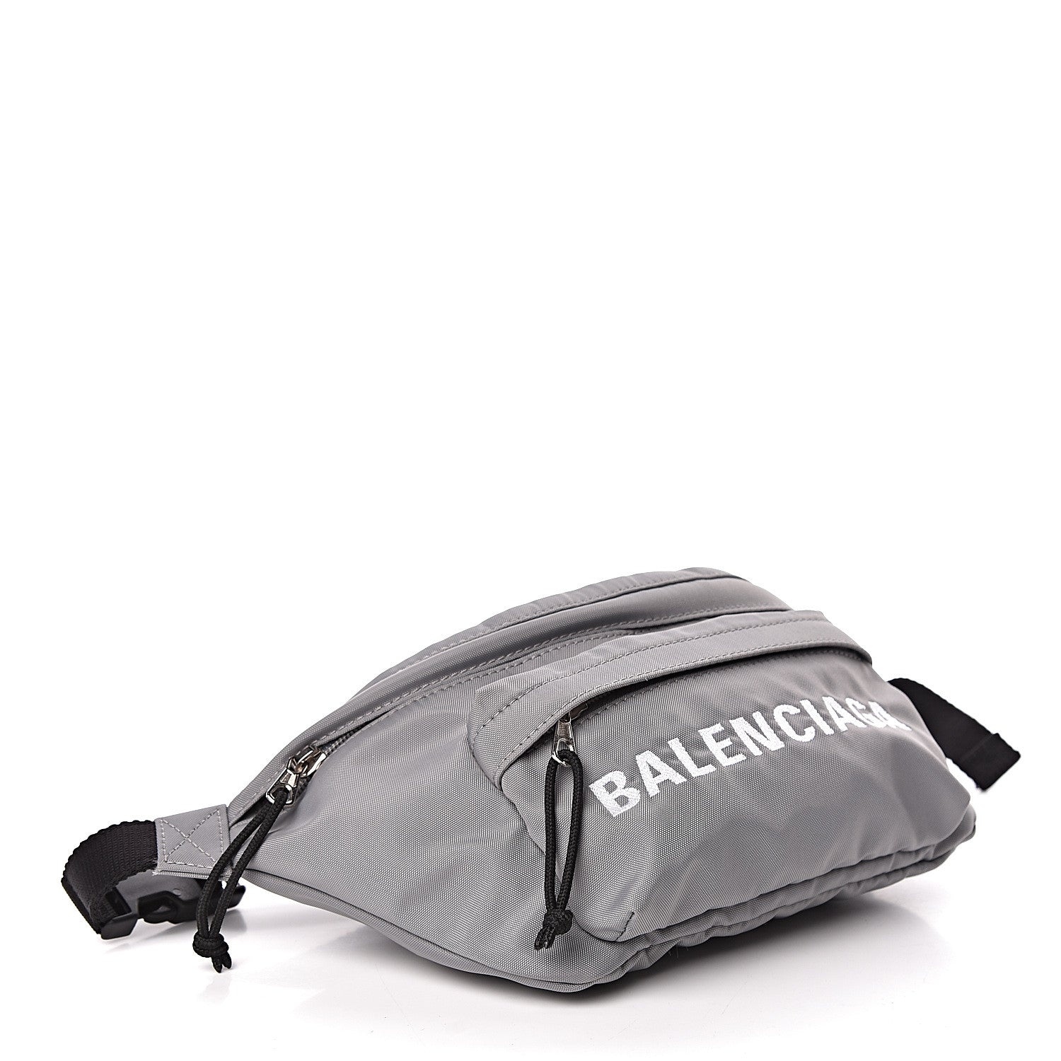 Balenciaga Sport Nylon Logo Wheel Beltpack Grey Black 4 of 10