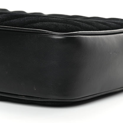 Saint Laurent Suede Calfskin Monogram Lou Camera Bag Black 10 of 14