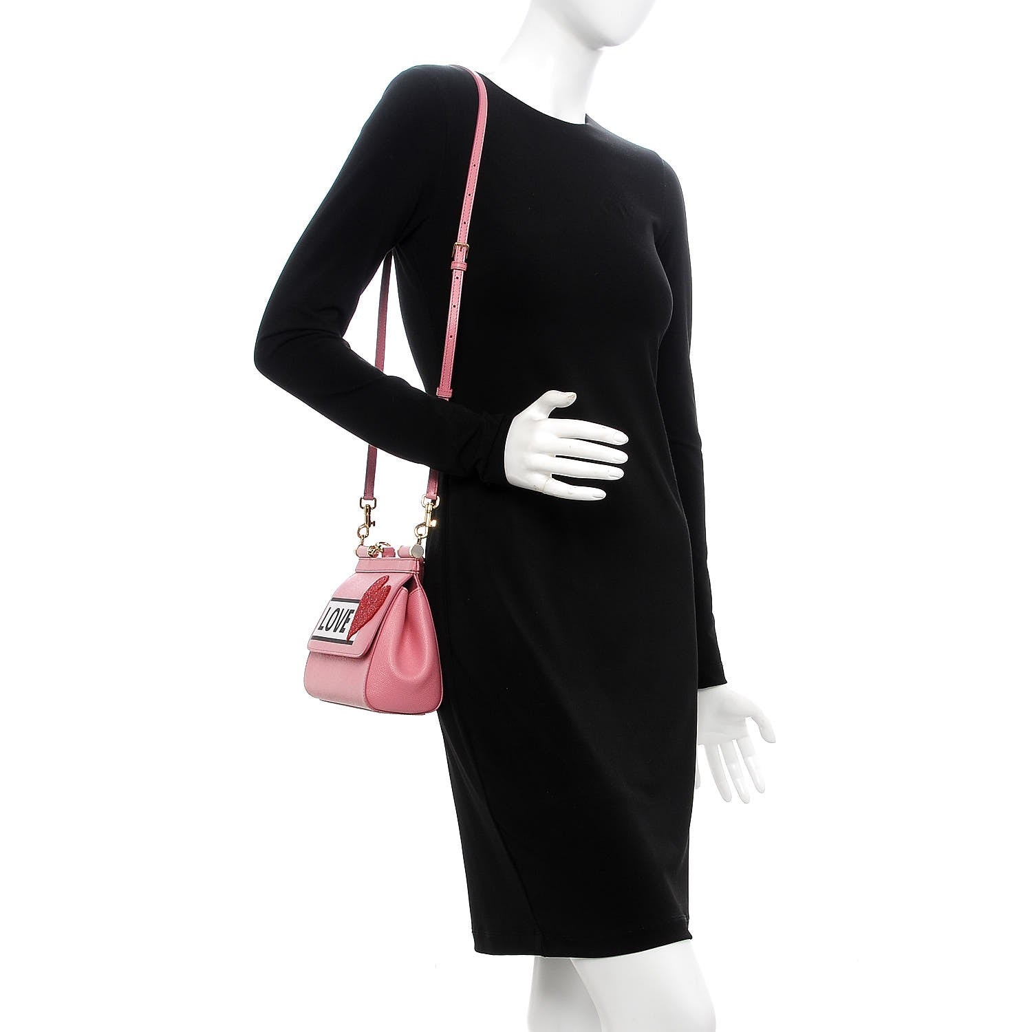 Dolce & Gabbana Dauphine Love Small Miss Sicily Satchel Pink 2 of 6