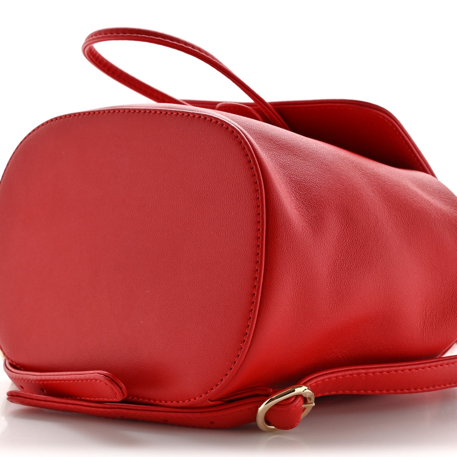 Chanel Lambskin CC Mania Backpack Red 9 of 10