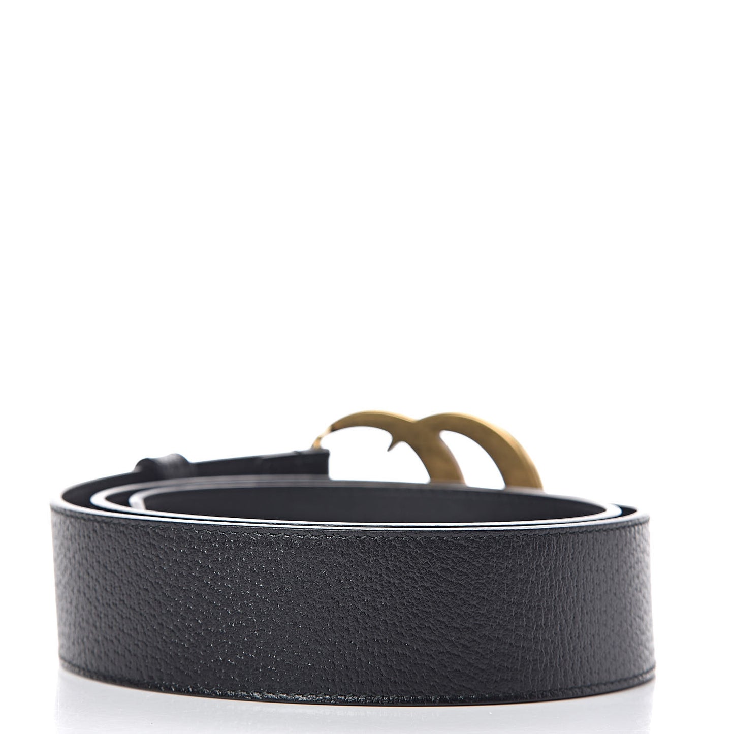 Textured Calfskin Double G 40mm Belt 85 34 Black