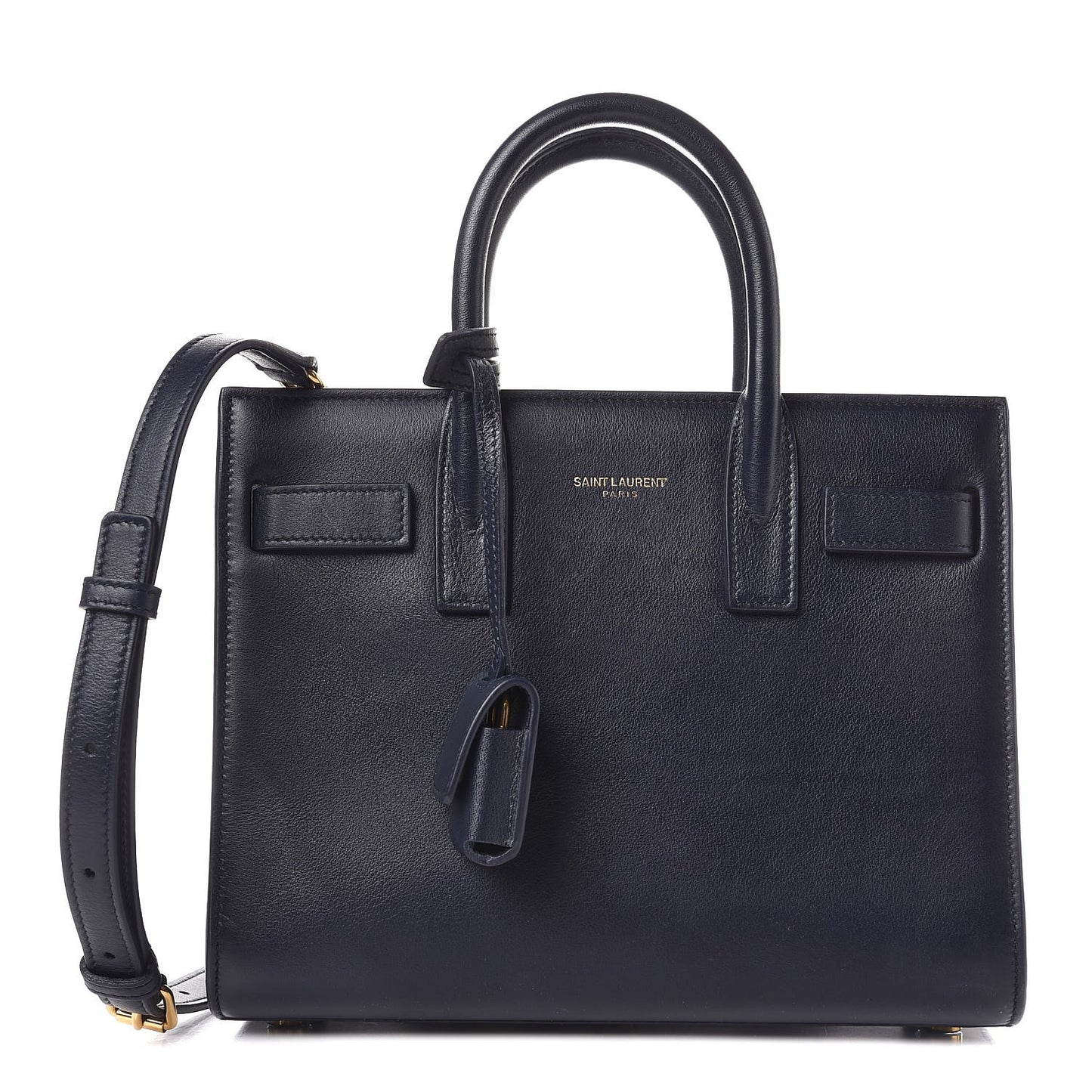 Calfskin Nano Sac De Jour Dark Blue
