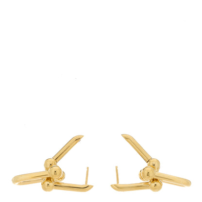 Tiffany 18K Yellow Gold Large HardWear Link Earrings 3 of 5