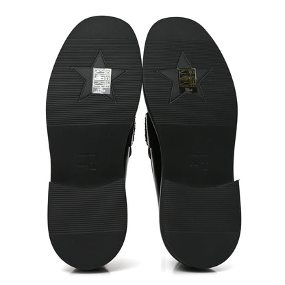 Christian Dior Brushed Calfskin Boy Loafers 39 Black White 6 of 8