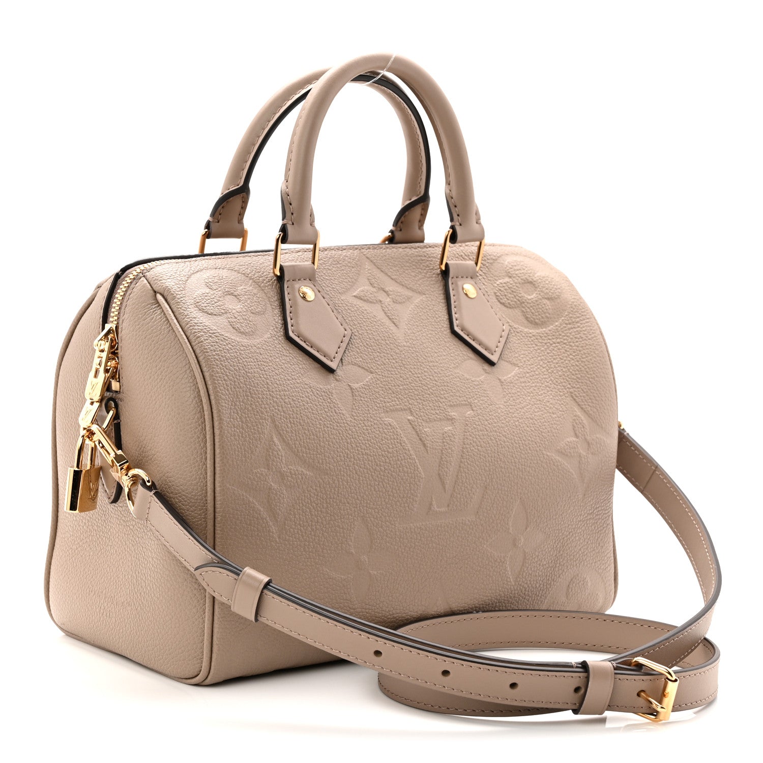 Louis Vuitton Empreinte Monogram Giant Speedy Bandouliere 25 Tourterelle 3 of 10