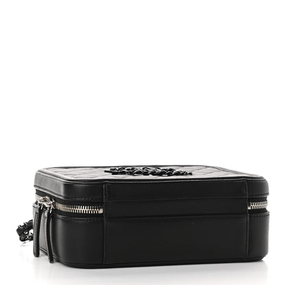 Chanel Lambskin Quilted Medium CC Filigree Vanity Case Black 4 of 10